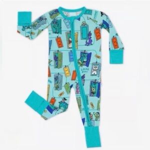 Little Sleepies Bamboo Disney Monsters Inc Zippy 3-6 Months
